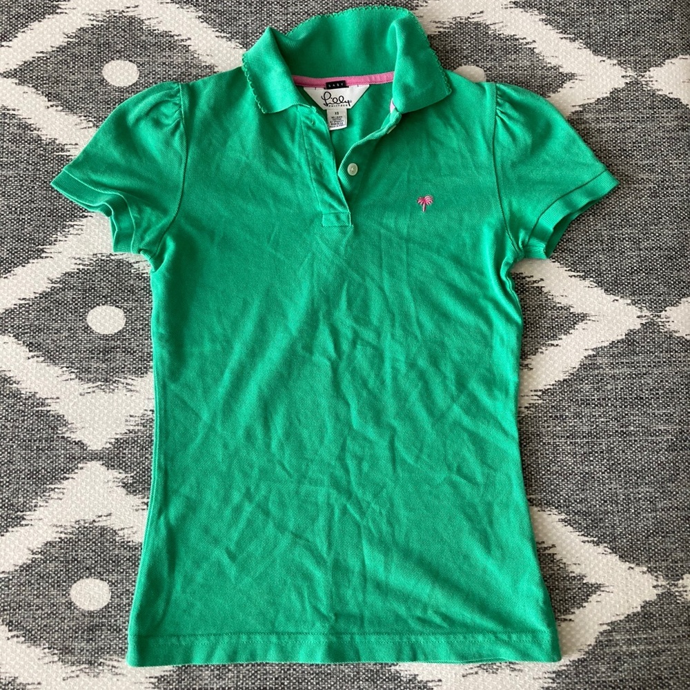 Lilly Pulitzer Green Short Sleeve Polo